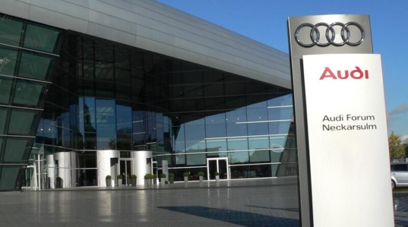 Fachada da fabrica da Audi em Neckarsulm, na Alemanha