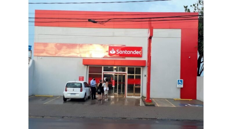 Agência do banco Santander no Brasil
