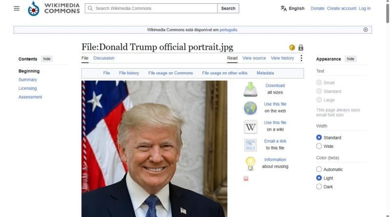 Retrato oficial do presidente dos Estados Unidos, Donald Trump